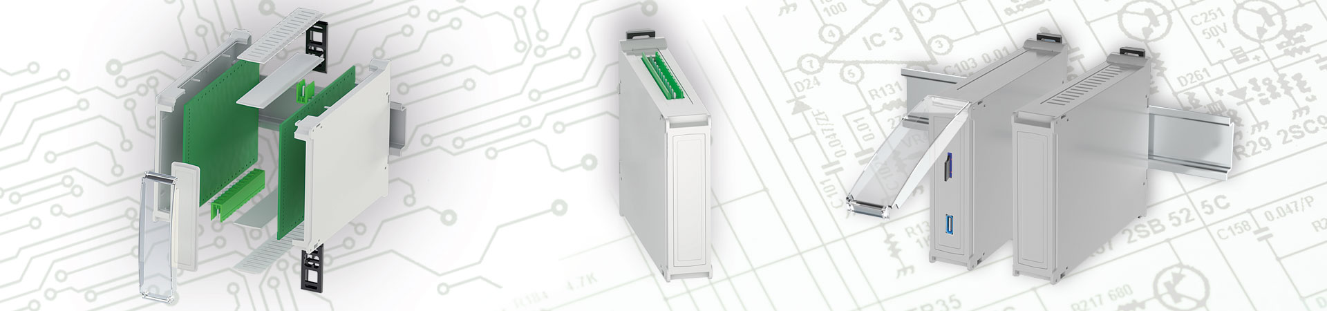 RAILTEC BP, M22 with pluggable side panels and front panel