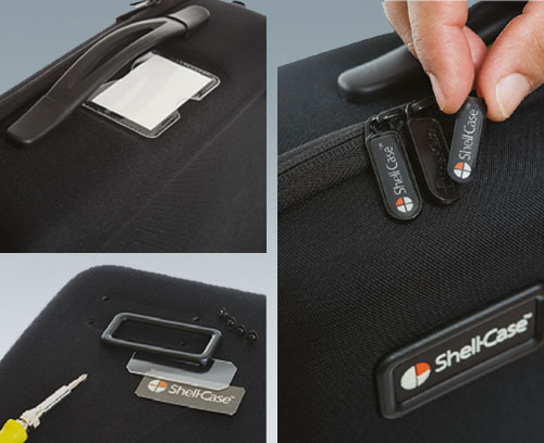 the carry cases can be fitted with logos or nameplates