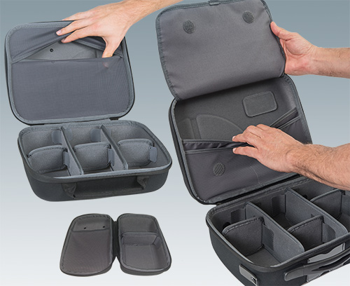 Integrated compartments for assembly instructions, documents etc.