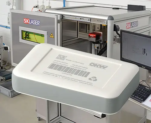 Individual laser marking for electronics enclosures