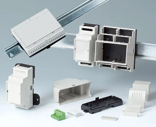 Versatile DIN rail enclosures