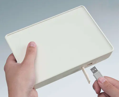 Enclosure with USB cover